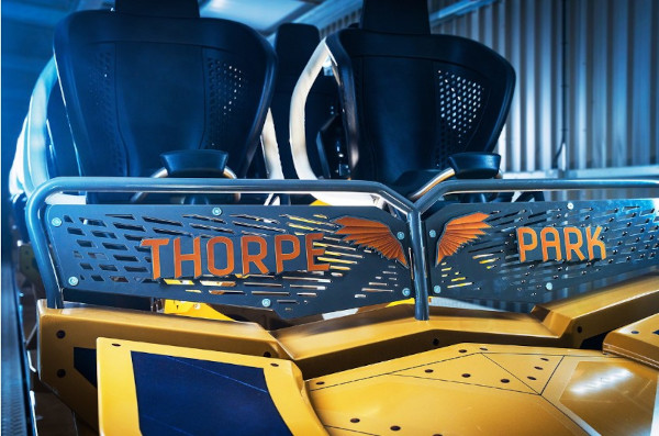 hyperia train carriage at thorpe park