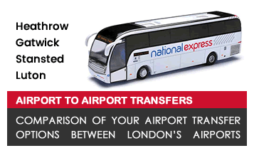 Inter-airport transfers by National Express coach