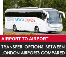 Airport to airport transfers between Heathrow, Gatwick, Stansted and Luton
