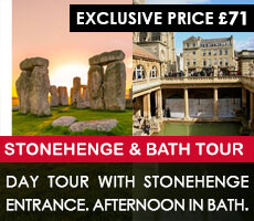 The Roman Baths at Bath and Stonehenge day tour from London